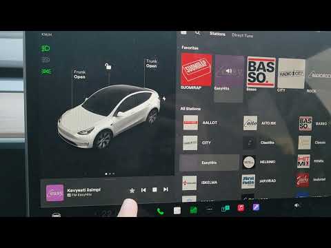 How to Set and Remove Favorite Radio stations on tesla model y