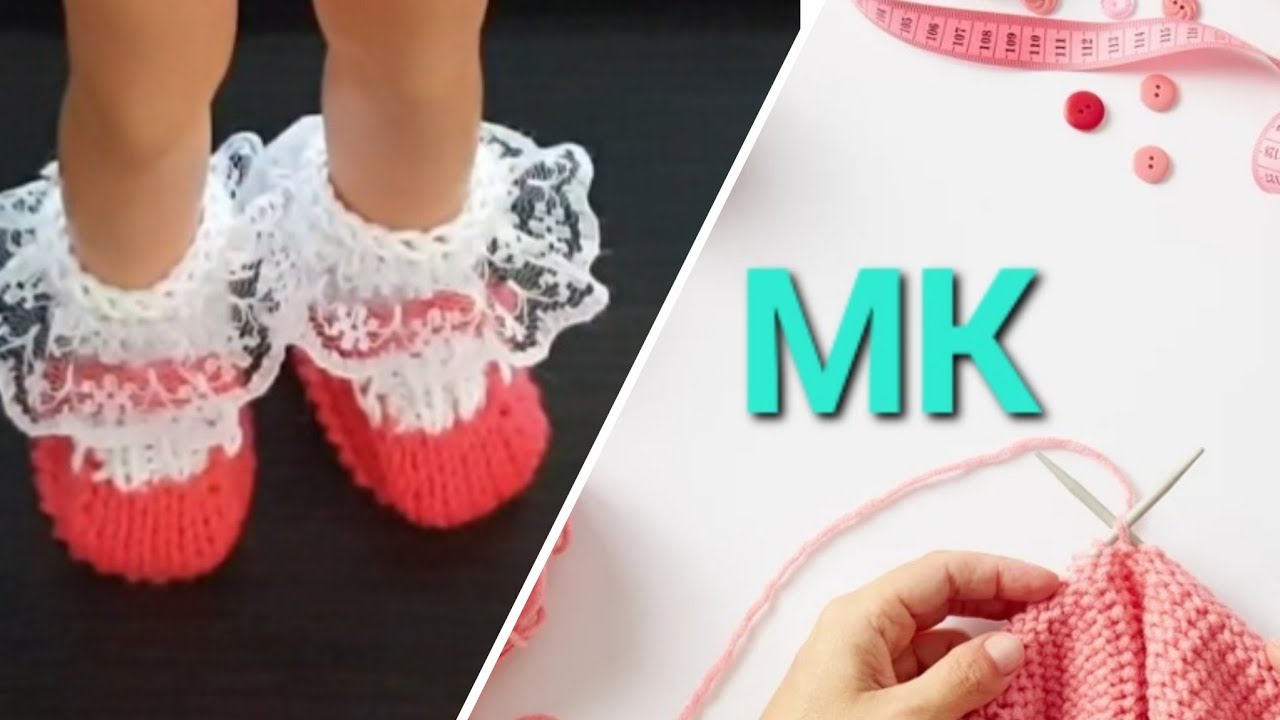 Туфельки с носочками и оборочкой* Мастеркласс*