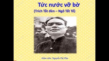 Tức nước vỡ bờ - Sách nên đọc !