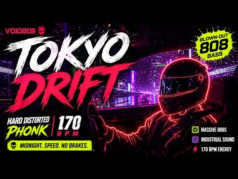 VOID808 - TOKYO DRIFT ☠️ | Hard Distorted Drift Phonk | 170 BPM | Midnight 808 Bass