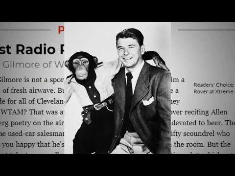 President Ronald Reagan death report ABC News on WTAM during Rick Gilmour 6/5/04