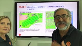 Rule 18 - Stroke & Distance Relief Ball Lost Or Out Of Bounds. Model Local Rule E-5