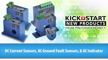 AcuAMP DC Current Sensors, AC Ground Fault Sensors & AC Indicator from AutomationDirect