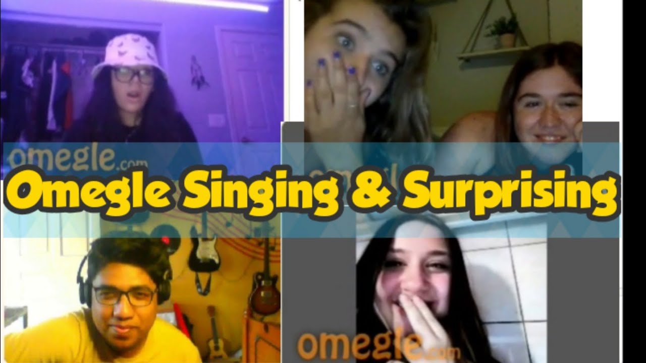 Omegle Singing Reaction Surprising Strangers Hey There Delilah Shallow Let Me Down Slowly