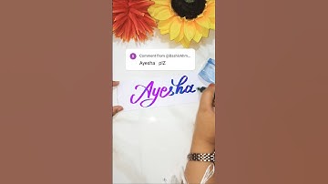 Ayesha💕 #youtubeshorts #shorts #trending #shortsfeed #name #calligraphy #foryou #viral #video #art
