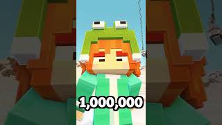 MINEGREEN 1 Milyon Abone Oluyor! w/@sebinchi - Minecraft #shorts