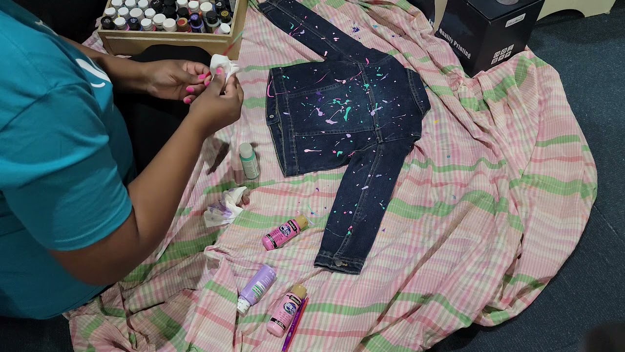 How to Customize a Denim Jacket - Making a Paint Splatter Denim Jacket