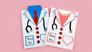 Doctor Card | How To Make Doctor Themed Card | Doctor Day Card | Thank You Card For Doctors & Nurces