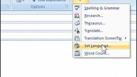 How to set the language manually in Outlook