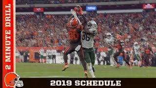 2 Minute Drill: 2019 Regular Season Schedule | Cleveland Browns