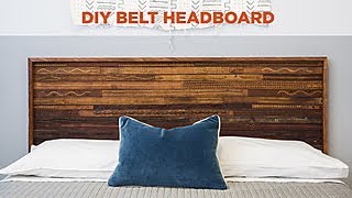 House Counselor Laurie March creates a one-of-a-kind headboard by upcycling vintage leather belts. Find more great content from 