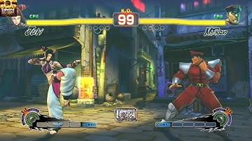 ULTRA STREET FIGHTER IV Juri(CPU) vs. M.Bison(CPU)
