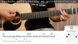 Viva La Vida Acordes de guitarra tutorial y clase en guitarraviva