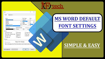 How to change default font settings in Microsoft word permanently?