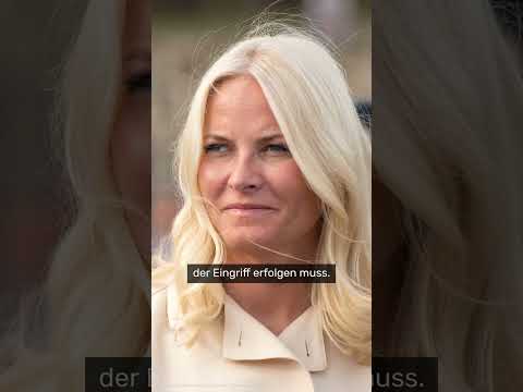 Video Mette-Marit von Norwegen: Sorge um Kronprinzessin - dramatischer Auftritt im Schloss