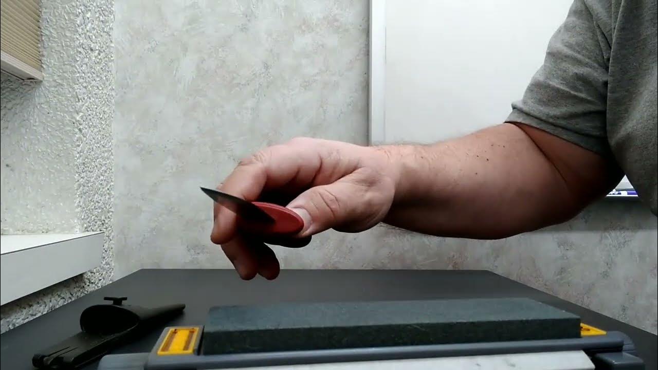 KNIFE SCIENCE 6 SCANDI GRINDS AND HOW TO SHARPEN THEM. MORA KNIFE. (Be sure to oil the stone