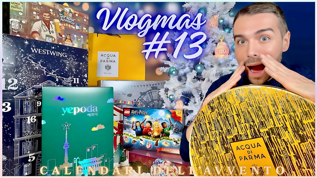 VLOGMAS 13/12/25 - UNBOXING CALENDARI DELL’AVVENTO PIÙ GRANDE DI SEMPRE: CASELLE N13 ✨