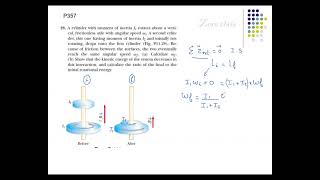 Problem 28   chapter 11   page 357 – Angular momentum – Isolated system – conservation of angular mo