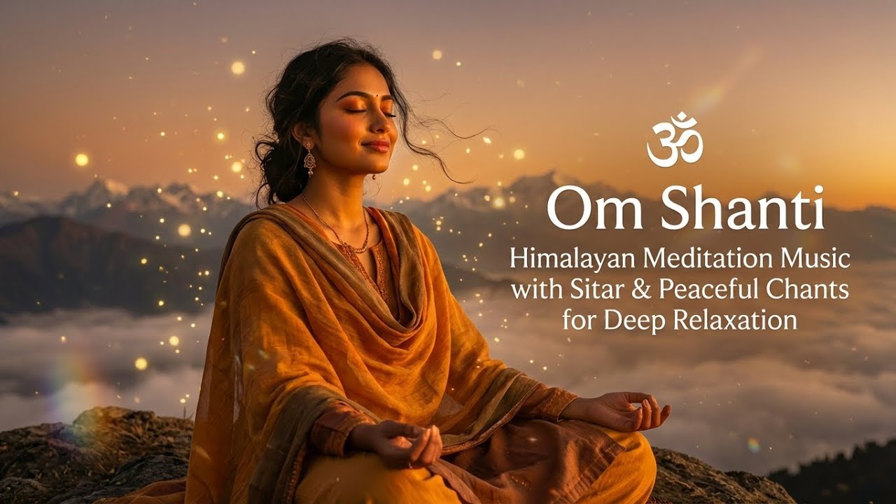 Om Shanti: Himalayan Meditation with Sitar, Flute & Chants | Zen Flow for Study, Focus & Inner Peace