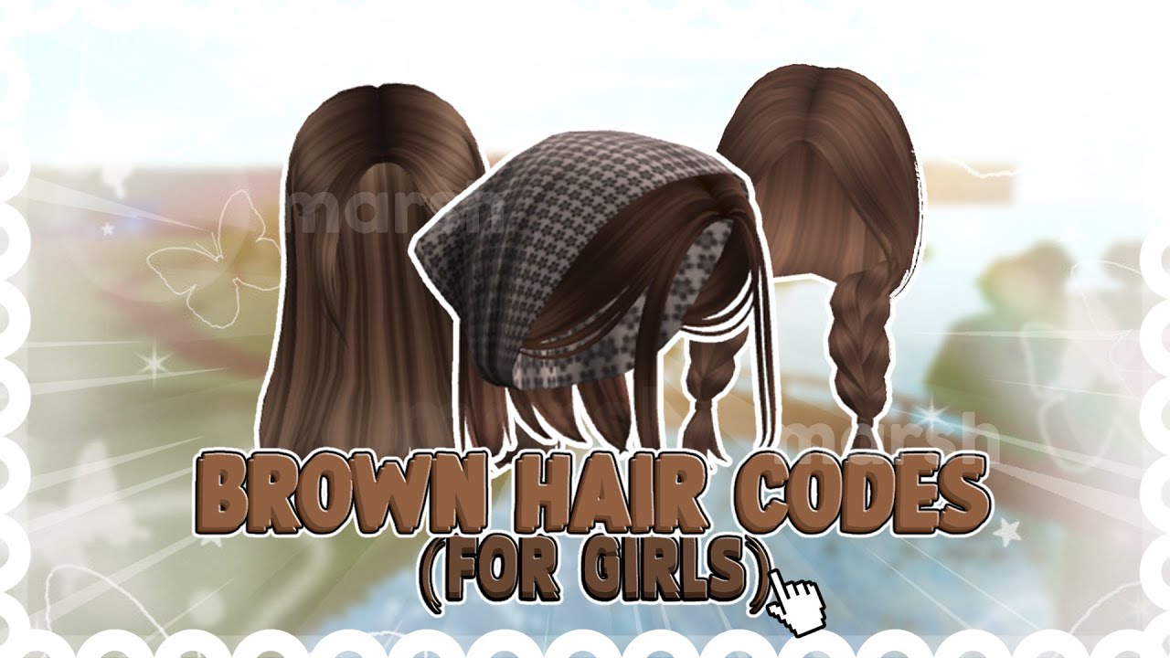 Brown Hair Codes For Bloxburg 