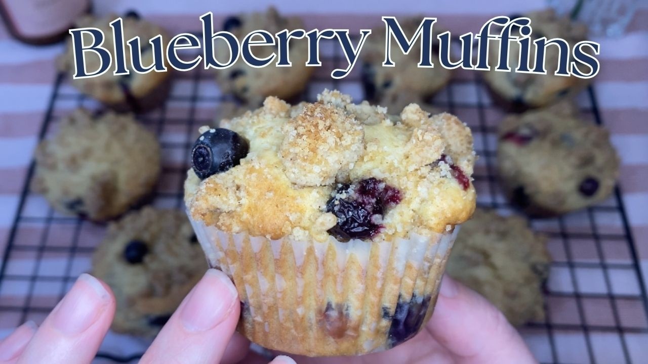 Blueberry Muffins - Bake With Me As a New Hobby Baker