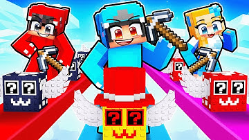 Playing an ADMIN BRAINROT LUCKY BLOCK RACE In Minecraft!