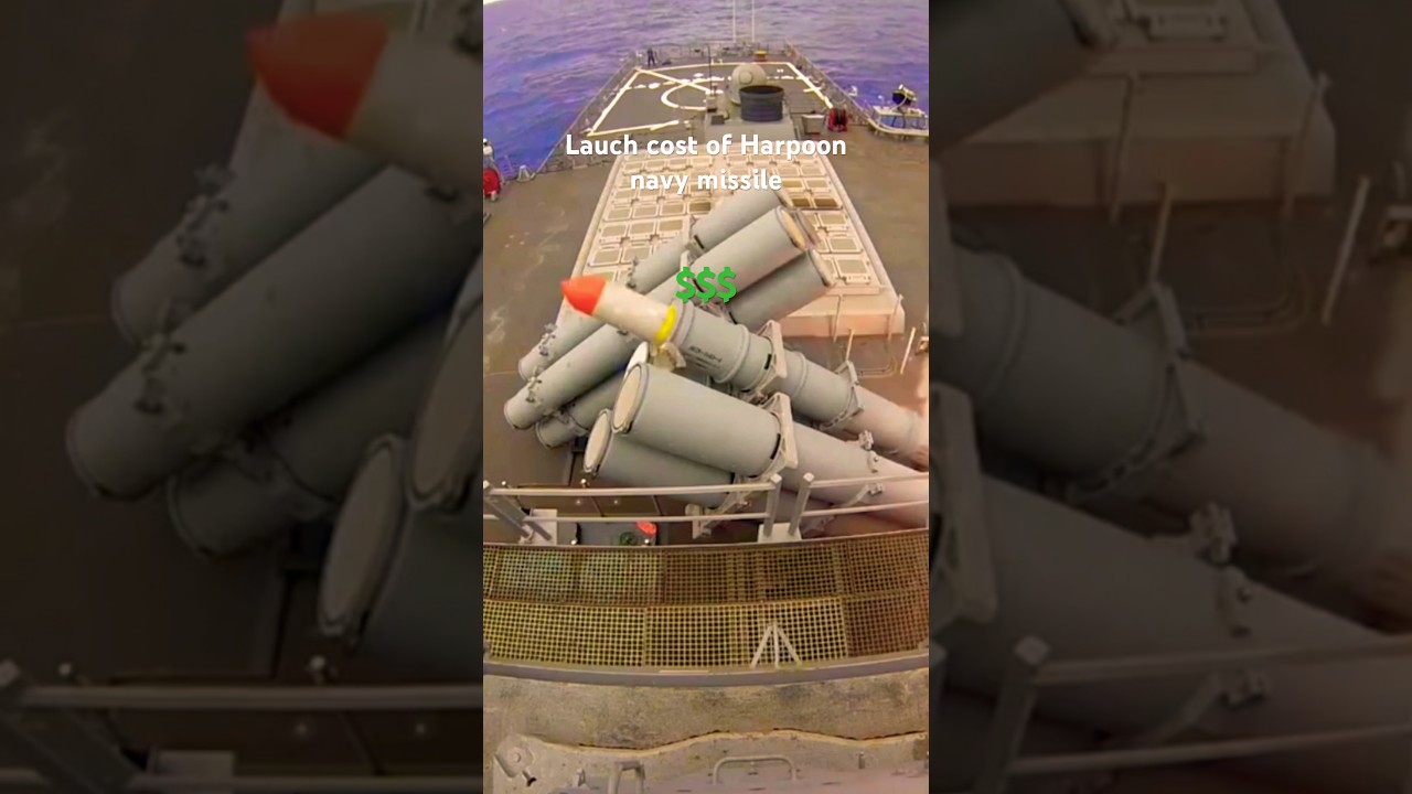 The cost of launching a navy missile Harpoon 