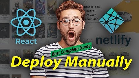 How to deploy a react application using Netlify | Deploy manually by uploading build folder #netlify