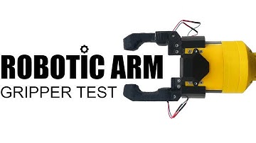 DIY 3D Printed Parallel Jaw Robotic Gripper. Detailed Test