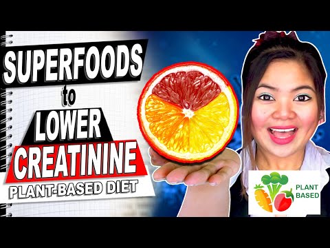 5 Food to Lower CREATININE Naturally PLANT-BASED Diet for Kidney Disease Stage 3 and 4