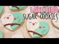 Snuggly Valentine Love Bird Heart Decorated Sugar Cookies on Kookievision