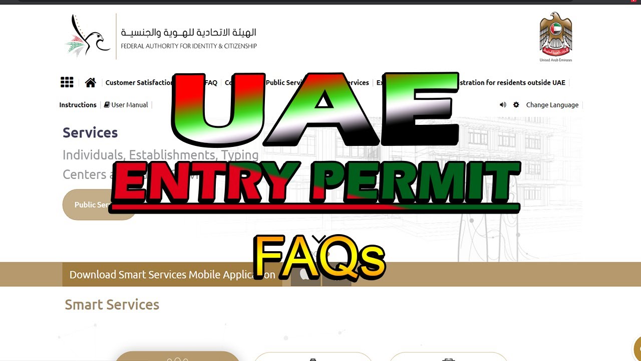 ICA UAE Entry Permit FAQs Dad's InfoTV YouTube