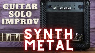 New Synth Metal D Minor 150 bpm Guitar Backing Track Music 2022
