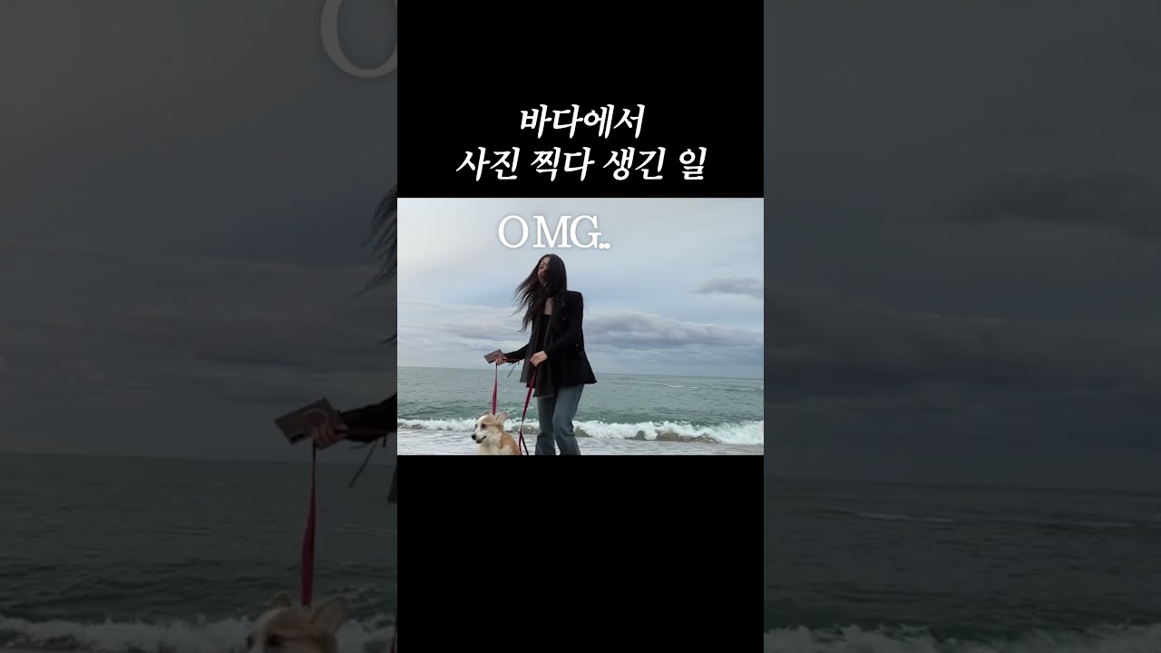 바다에서 사진 찍다 생긴 일