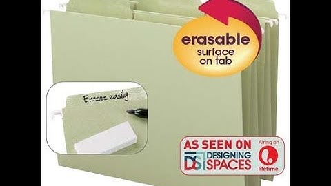 Smead FasTab® Eraseables™ Hanging File Folders