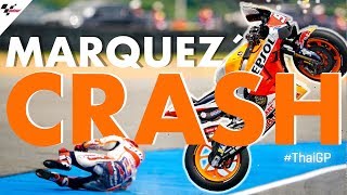 The championship leader had a big accident at turn 7, being
transported to medical centre for check-up. what exactly happened marc
today? visit ...