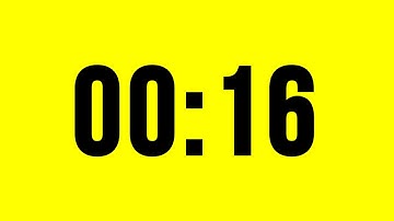 16 Second Timer Countdown No Music With Alarm