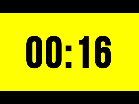 16 Second Timer Countdown No Music With Alarm