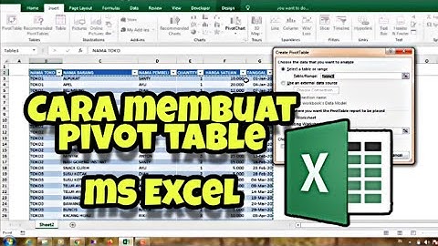 CARA TERBARU BELAJAR MEMBUAT PIVOT TABLE