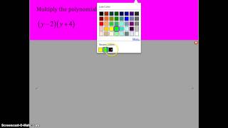 7-7 Multiplying Polynomials
