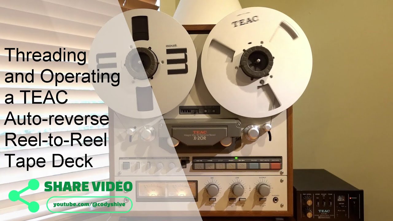 Threading and Understanding How a TEAC X-10R/X-20R Reel to Reel