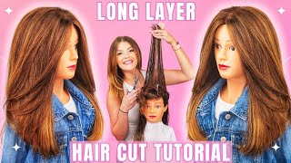 KEEP Your LENGTH with this EASY Movement LONG Layer Haircut Tutorial. screenshot 5
