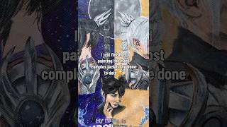 BG3 jacket painting reveal! #bg3 #shadowheart #baldursgate3 #customart
