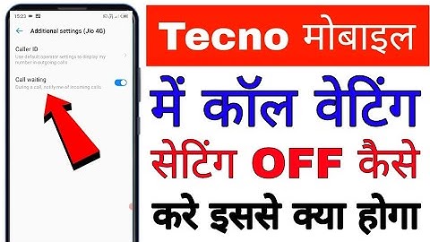 how to disable/off call waiting in Tecno ।। Tecno mobile me call waiting band/off kaise kare