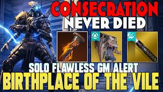Prisamtic Titan Consecration Build | Solo Flawless GM Alert Birthplace of the Vile | Destiny 2