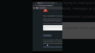 Your Connection is Not PrivateNET::ERR_CERT_COMMON_NAME_INVALID error in Google Chromeviralshorts