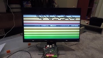 MEGA65 Nexys-A7 raster test