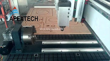 apexcnctech 2030 with 200 2500mm rotary device test video