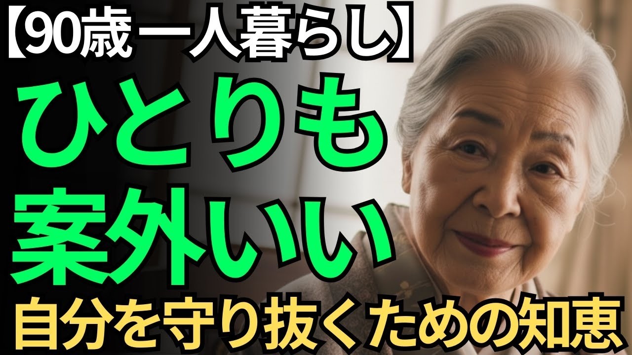 【90歳女性が語る】ひとり暮らしを安心に変えた“自分を守り抜く知恵”｜私はこうして年金生活を楽しめる日々に変えました。