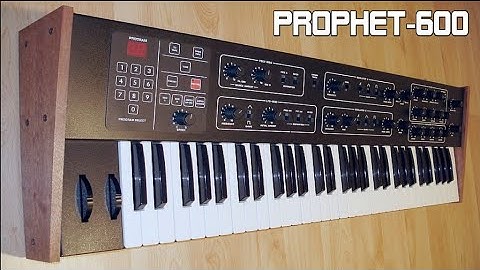 Sequential Prophet-600 Analog Synthesizer (1982) sound demo sequence & soft pad (no fx)